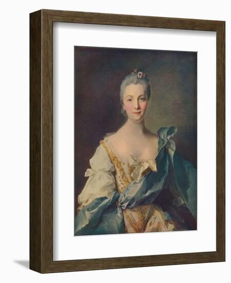 'Portrait of a Young Woman'', 18th century-Jean-Marc Nattier-Framed Giclee Print