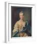 'Portrait of a Young Woman'', 18th century-Jean-Marc Nattier-Framed Giclee Print