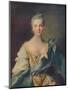 'Portrait of a Young Woman'', 18th century-Jean-Marc Nattier-Mounted Giclee Print