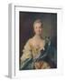 'Portrait of a Young Woman'', 18th century-Jean-Marc Nattier-Framed Giclee Print