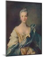 'Portrait of a Young Woman'', 18th century-Jean-Marc Nattier-Mounted Giclee Print