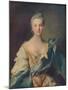 'Portrait of a Young Woman'', 18th century-Jean-Marc Nattier-Mounted Giclee Print