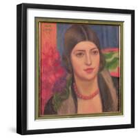 Portrait of a Young Woman, 1928-Mark Gertler-Framed Giclee Print