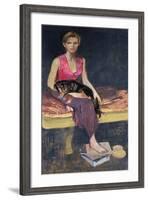 Portrait of a young woman, 1949-John Stanton Ward-Framed Giclee Print