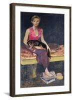 Portrait of a young woman, 1949-John Stanton Ward-Framed Giclee Print