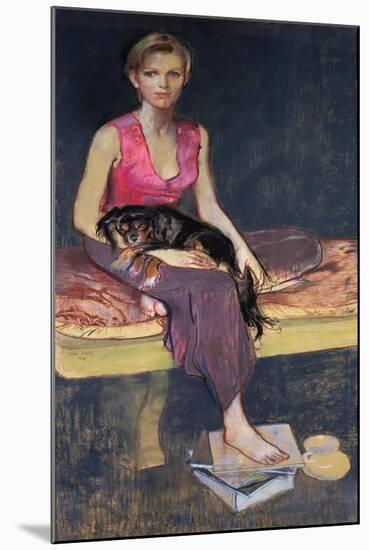Portrait of a young woman, 1949-John Stanton Ward-Mounted Giclee Print