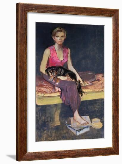 Portrait of a young woman, 1949-John Stanton Ward-Framed Giclee Print