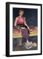 Portrait of a young woman, 1949-John Stanton Ward-Framed Giclee Print