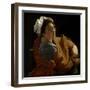 Portrait of a Young Woman as a Sibyl, C.1620 (Oil on Canvas)-Orazio Gentileschi-Framed Giclee Print