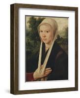 Portrait of a Young Woman, C.1530-Dirk Jacobsz-Framed Giclee Print