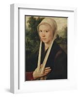 Portrait of a Young Woman, C.1530-Dirk Jacobsz-Framed Giclee Print