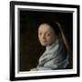 Portrait of a Young Woman, c.1663-65-Johannes Vermeer-Framed Giclee Print