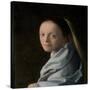 Portrait of a Young Woman, c.1663-65-Johannes Vermeer-Stretched Canvas