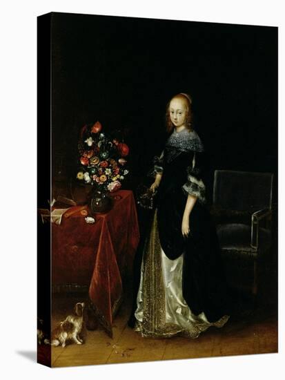 Portrait of a Young Woman, C.1665-70-Gerard ter Borch-Stretched Canvas