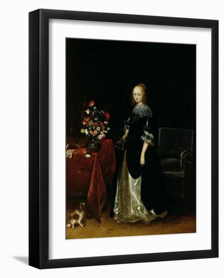 Portrait of a Young Woman, C.1665-70-Gerard ter Borch-Framed Giclee Print