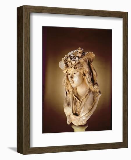 Portrait of a Young Woman, C.1865-Auguste Rodin-Framed Giclee Print