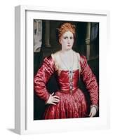 Portrait of a Young Woman, C1550-Paris Bordone-Framed Giclee Print