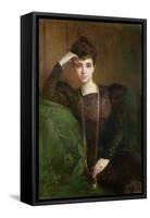 Portrait of a Young Woman, circa 1900-Pascal Adolphe Jean Dagnan-Bouveret-Framed Stretched Canvas