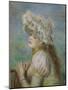Portrait of a Young Woman in a Lace Hat, 1891-Pierre-Auguste Renoir-Mounted Giclee Print
