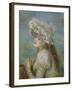 Portrait of a Young Woman in a Lace Hat, 1891-Pierre-Auguste Renoir-Framed Giclee Print