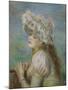 Portrait of a Young Woman in a Lace Hat, 1891-Pierre-Auguste Renoir-Mounted Giclee Print