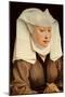 Portrait of a Young Woman in a Pinned Hat, circa 1435-Rogier van der Weyden-Mounted Giclee Print