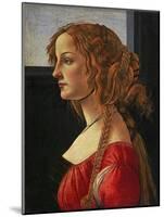 Portrait of a Young Woman in Profile (Simonetta Vespucci?)-Sandro Botticelli-Mounted Giclee Print