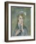 Portrait of a Young Woman (L'ingenue), C.1874 (Oil on Canvas)-Pierre Auguste Renoir-Framed Giclee Print