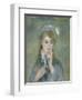 Portrait of a Young Woman (L'ingenue), C.1874 (Oil on Canvas)-Pierre Auguste Renoir-Framed Giclee Print