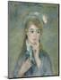 Portrait of a Young Woman (L'ingenue), C.1874 (Oil on Canvas)-Pierre Auguste Renoir-Mounted Giclee Print