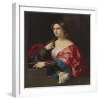 Portrait of a Young Woman (La Bell)-Jacopo Palma Il Vecchio the Elder-Framed Giclee Print