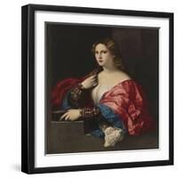 Portrait of a Young Woman (La Bell)-Jacopo Palma Il Vecchio the Elder-Framed Giclee Print