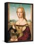 Portrait of a Young Woman (Lady with a Unicorn)-Raffaello Sanzio-Framed Stretched Canvas