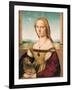 Portrait of a Young Woman (Lady with a Unicorn)-Raffaello Sanzio-Framed Giclee Print