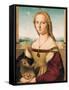 Portrait of a Young Woman (Lady with a Unicorn)-Raphael-Framed Stretched Canvas