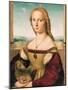 Portrait of a Young Woman (Lady with a Unicorn)-Raphael-Mounted Art Print