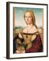 Portrait of a Young Woman (Lady with a Unicorn)-Raphael-Framed Art Print