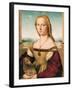 Portrait of a Young Woman (Lady with a Unicorn)-Raphael-Framed Art Print