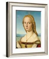 Portrait of a Young Woman (Lady with a Unicorn)-Raphael-Framed Art Print