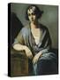 Portrait of a Young Woman Leaning on Her Elbow; Portrait De Jeune Fille Accoudee, 1928-Emile Bernard-Stretched Canvas