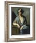 Portrait of a Young Woman Leaning on Her Elbow; Portrait De Jeune Fille Accoudee, 1928-Emile Bernard-Framed Giclee Print