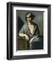 Portrait of a Young Woman Leaning on Her Elbow; Portrait De Jeune Fille Accoudee, 1928-Emile Bernard-Framed Giclee Print