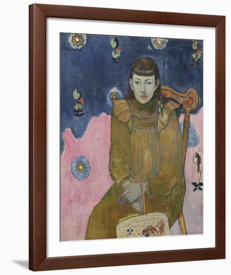 Portrait of a Young Woman, Vaite. Jeanne Goupil 1896-Paul Gauguin-Framed Giclee Print