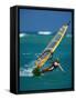 Portrait of a Young Woman Windsurfing-null-Framed Stretched Canvas