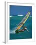 Portrait of a Young Woman Windsurfing-null-Framed Premium Photographic Print