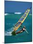 Portrait of a Young Woman Windsurfing-null-Mounted Premium Photographic Print