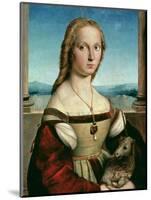 Portrait of a Young Woman with a Unicorn, circa 1505-6-Raphael-Mounted Giclee Print