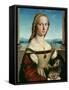 Portrait of a Young Woman with a Unicorn, circa 1505-6-Raphael-Framed Stretched Canvas