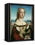 Portrait of a Young Woman with a Unicorn, circa 1505-6-Raphael-Framed Stretched Canvas