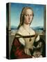 Portrait of a Young Woman with a Unicorn, circa 1505-6-Raphael-Stretched Canvas